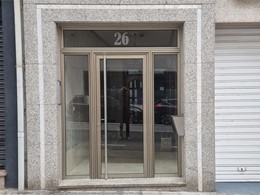 Puerta en anodizado inox cristal 6+6 security